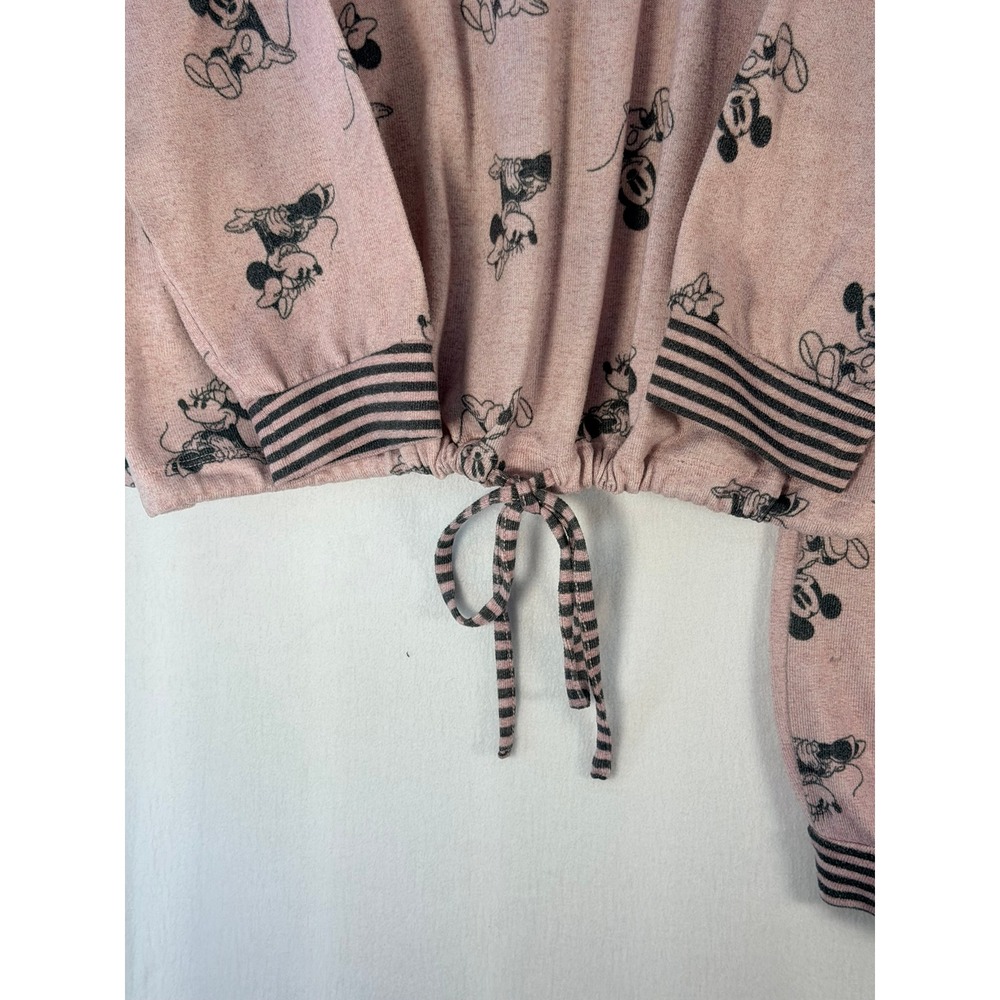 Disney Mickey Minnie Mouse Pajama Set Pink Lounge Joggers Top Womens L XL - Picture 15 of 15
